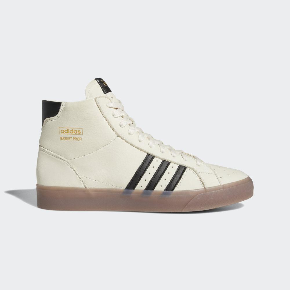 Originals Adidas Basket Profi Dama Romania - Albi/Negrii/Aurii Metal FX0350
